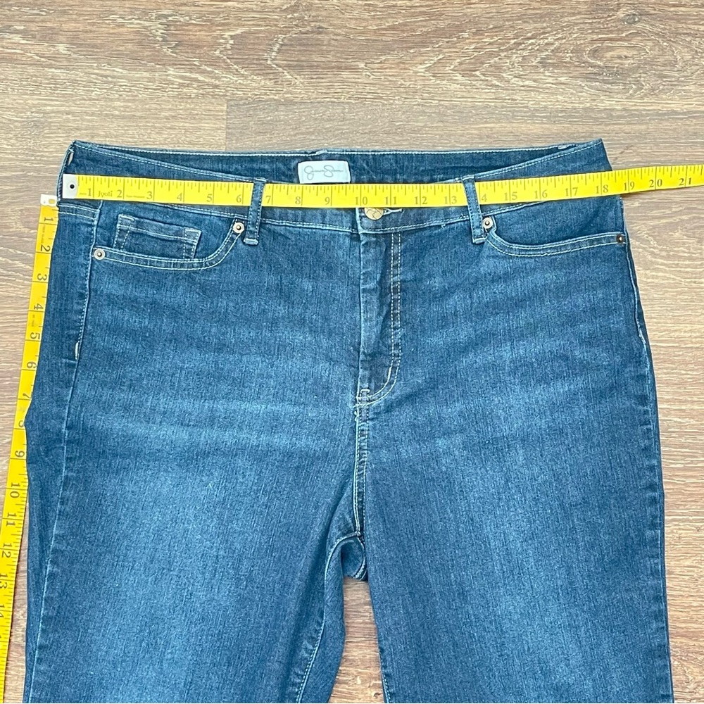 Jessica Simpson Dark Blue, Straight Leg Denim Jeans | Size 16 - Picture 8 of 10